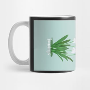 Snowdrops Card portrait Mug